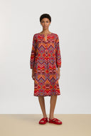 Madhu Dress - Mathura Ikat Sugar Red