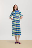 Mamta Kaftan - Kusama Checkdark Teal