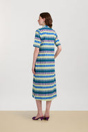 Mamta Kaftan - Kusama Checkdark Teal