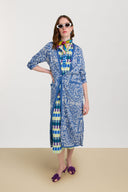 Mamta Kaftan - Kusama Checkdark Teal