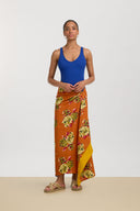 Sarong - Dali' Peony Rust