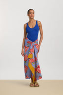Sarong - Dali' Peony Plumbago