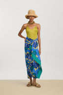 Sarong - Three Flower Plumbago