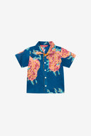 Pietro Shirt - Leopard Flower Dark Teal