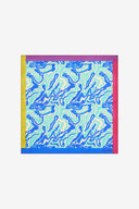Silk Pocket Square - Dragon Cloud Aqua