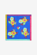 Silk Pocket Square - Dandelion Blue