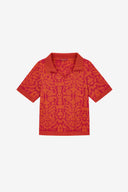 Camicia Polo - Damask Design Orange