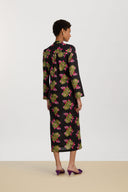 Radha Kaftan - Suiko Flower Black