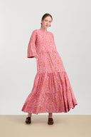 Rambagh Dress - Dragon Cloud Fuxia