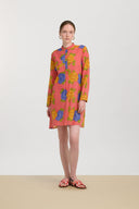Short Kurta - Big Flower Old Pink