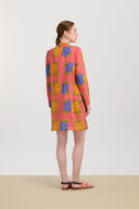 Short Kurta - Big Flower Old Pink