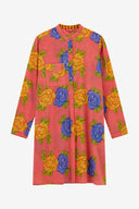 Short Kurta - Big Flower Old Pink