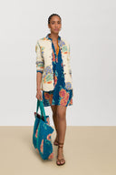 Kurta Corta - Leopard Flower Dark Teal