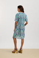 Teena Dress - Dragon Cloud Aqua