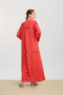 Theresa Duster - Damask Design Orange
