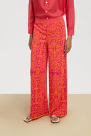 Theresa Pants - Damask Design Orange
