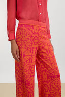 Theresa Pants - Damask Design Orange
