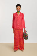 Theresa Pants - Damask Design Orange