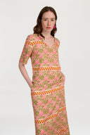 T Shirt V Neck - Japan Bounch Pink