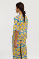 T Shirt V Neck - Japan Bounch Blue