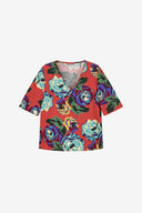 T Shirt Scollo A V - Nizam Old Pink