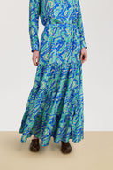 Tulsi Skirt - Dragon Cloud Aqua