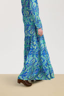 Tulsi Skirt - Dragon Cloud Aqua