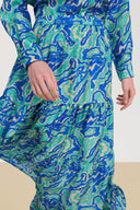 Tulsi Skirt - Dragon Cloud Aqua