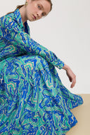 Tulsi Skirt - Dragon Cloud Aqua