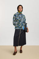Ube Shirt -  Ikat Arrow Blue