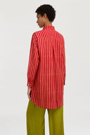 Ube Shirt - Mini Stripes Red
