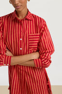 Camicia Ube - Mini Stripes Red