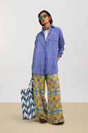 Camicia Ube - Mini Stripes Plumbago