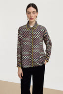 Camicia Bella - Kente Chess Ivory