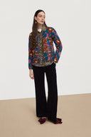 Camicia Bella - Kente Chess Ivory