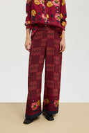 Burma Pant - Kente Chess Ruby