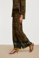 Burma Pant - Kente Chess Green