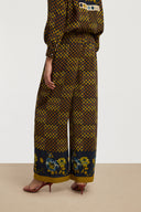 Burma Pant - Kente Chess Green