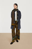 Pantaloni Burma - Kente Chess Green Gold