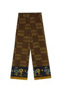 Pantaloni Burma - Kente Chess Green Gold