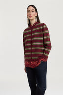 Eclaire Jumper - Three Stripes Maroon