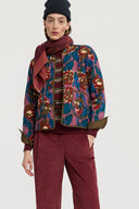 Foulard in Lana 100X100 cm - Nablus Ruby Red