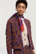 Foulard in Lana 100X100 cm - Nablus Violet