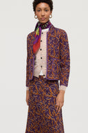Foulard in Lana 100X100 cm - Nablus Violet