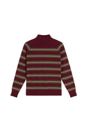 Frida Pullover - Three Stripes Maroon