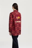 Mishima Shirt - Kente Chess Ruby