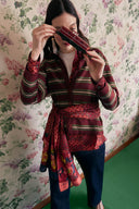 Mishima Shirt - Kente Chess Ruby
