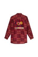 Mishima Shirt - Kente Chess Ruby