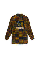 Mishima Shirt - Kente Chess Green