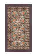 Cotton Cloth  140X240Cm - Arabesque Corolla Natural Coffee